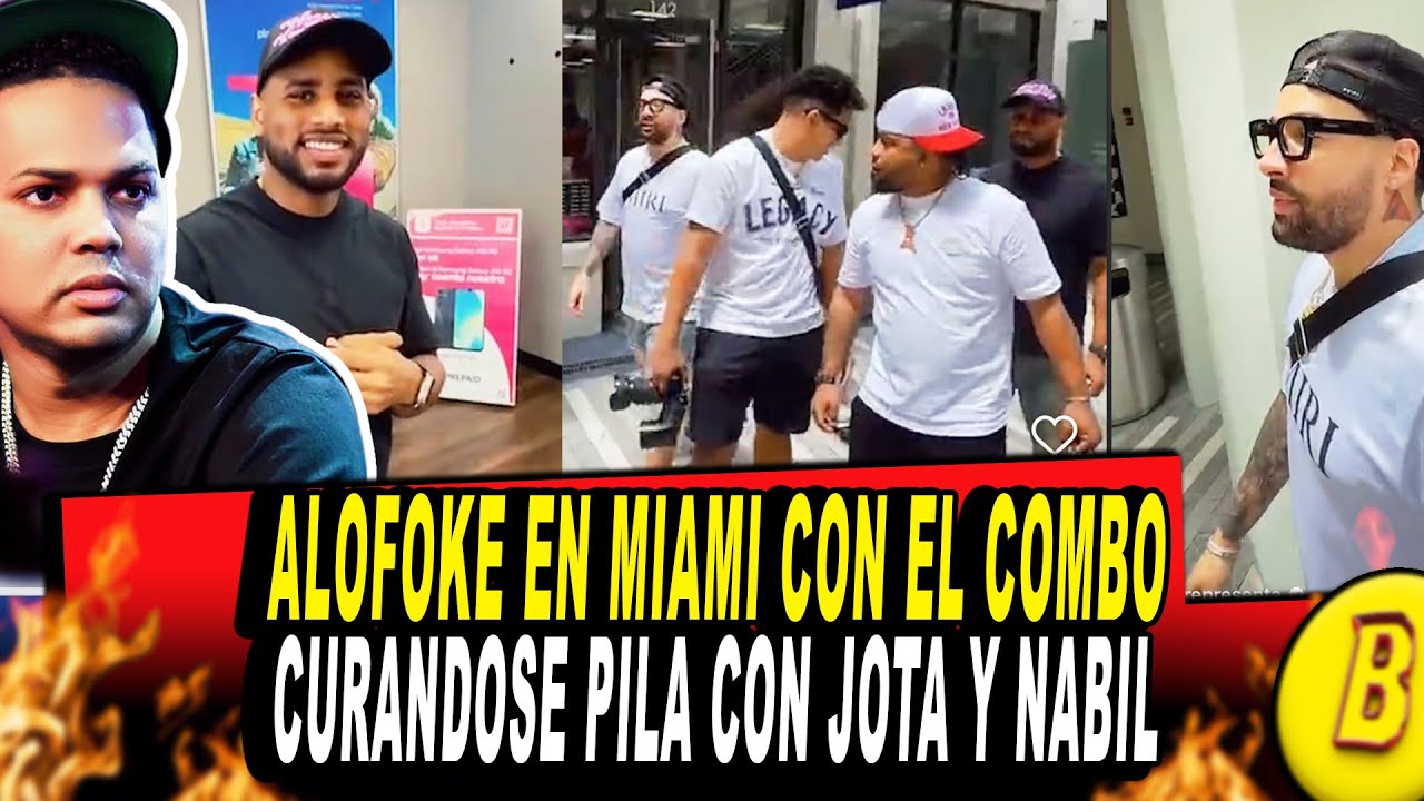 ALOFOKE EN MIAMI EN CURA CON NABIL, JOTA-R Y EL COMBO: COMPRANDO EQUIPOS PARA LOS EN VIVO