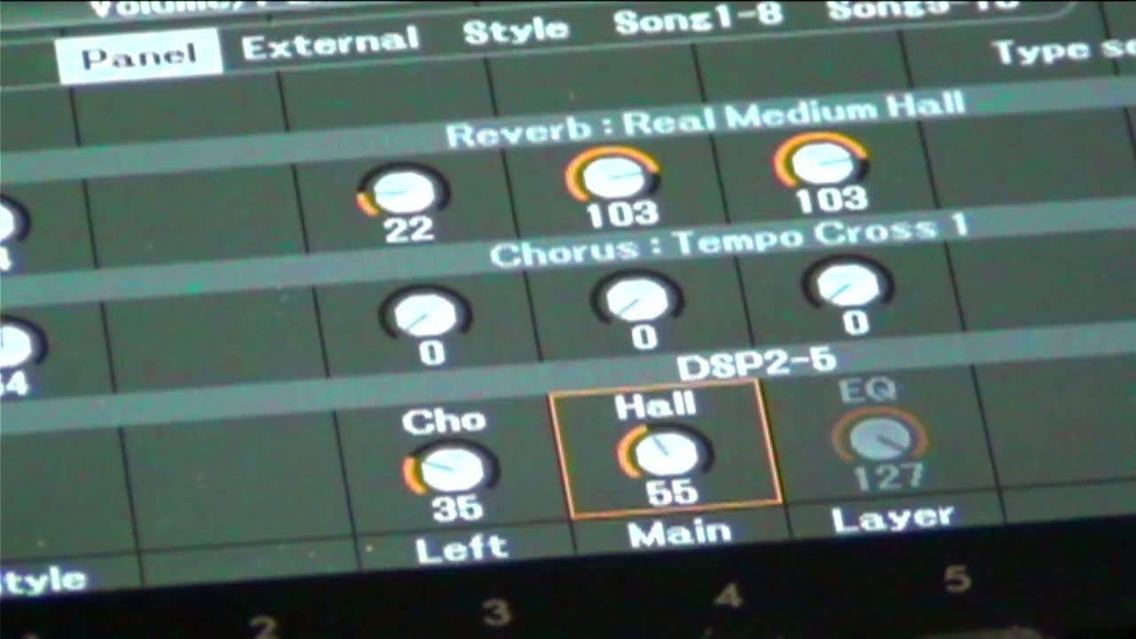 Yamaha DGX 670 Keyboard -  Reverb and Panning Pianos