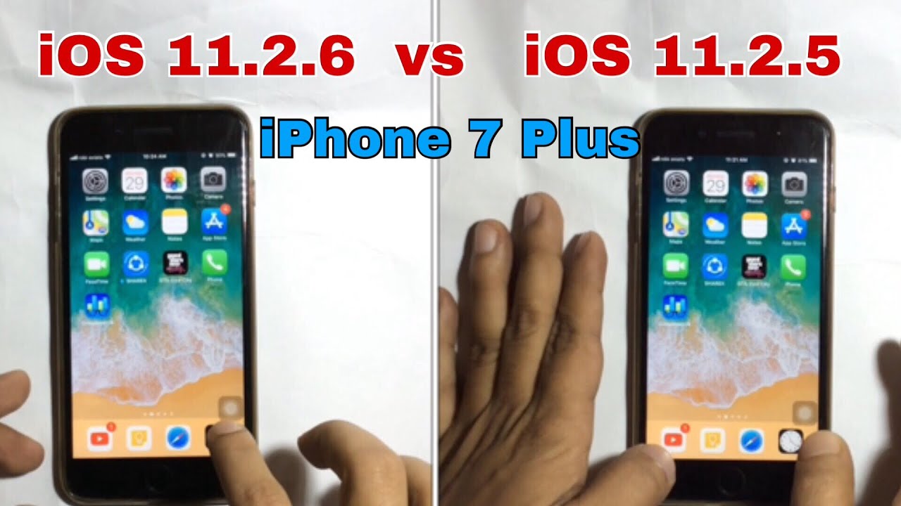 iOS 11.2.6 vs iOS 11.2.5 Speed test on iphone 7 Plus | Techviewer