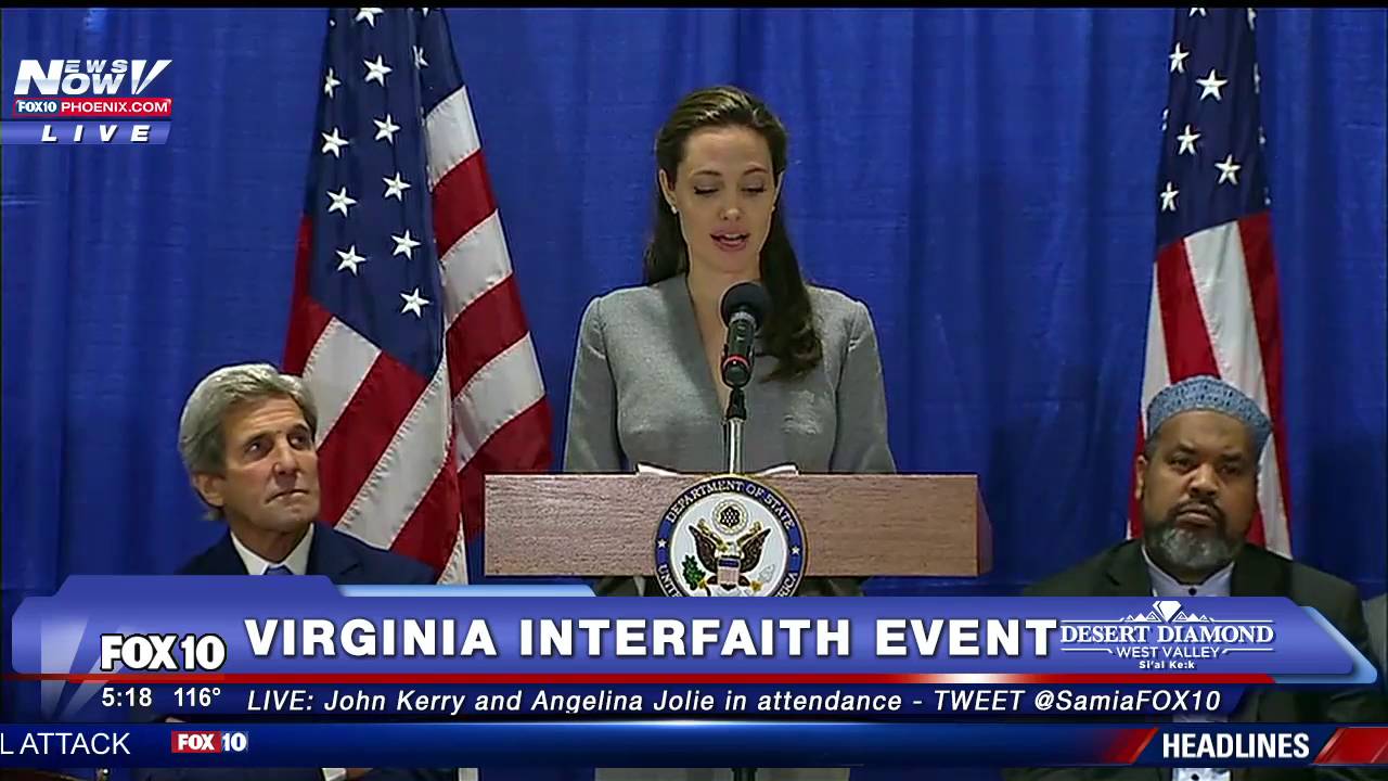 FNN: Angelina Jolie Speaks at Interfaith Iftar Dinner in Virginia on World Refugee Day
