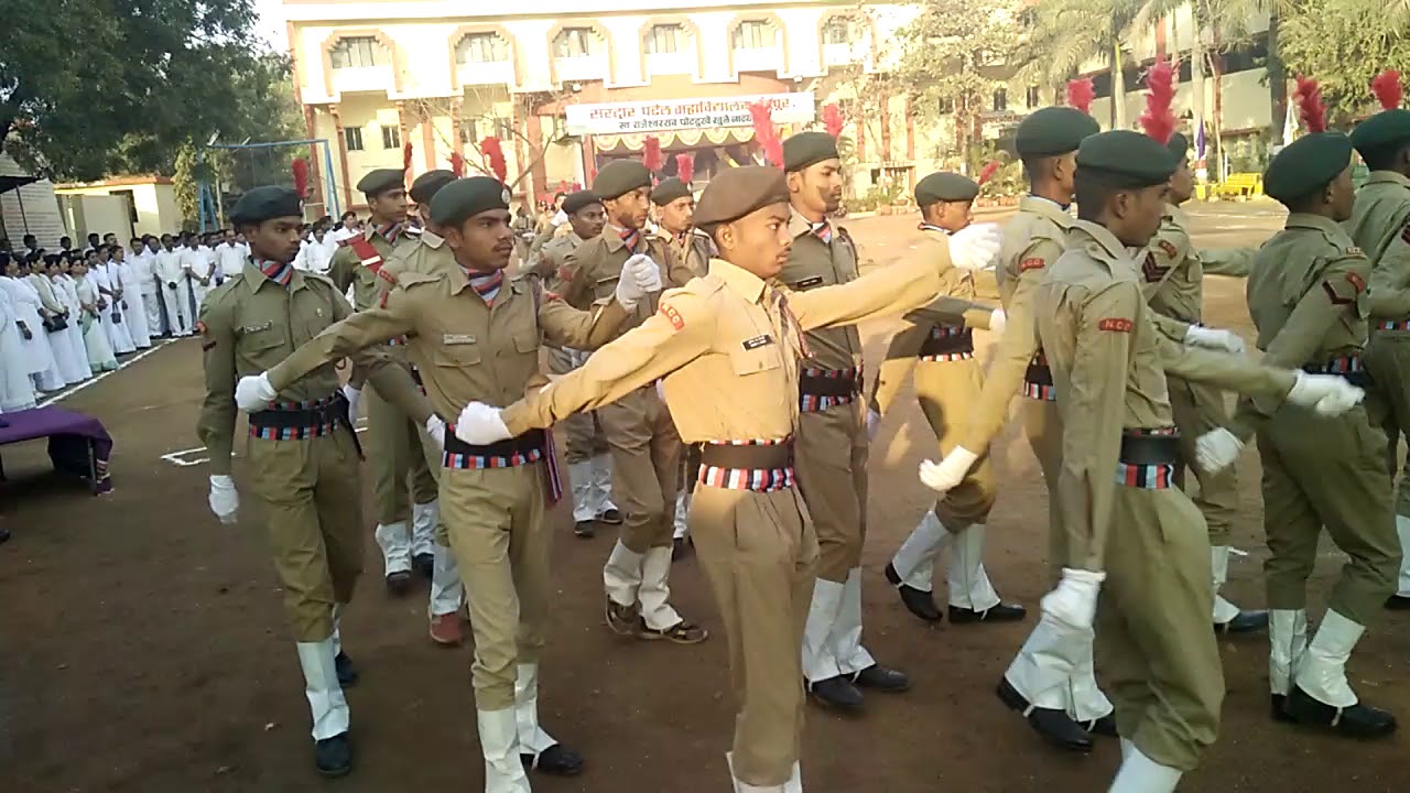 S. P. College,  Chandrapur. 26th January 2017 Republic Day Parade.