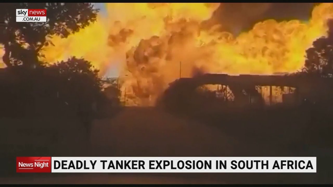 Deadly tanker explosion in South Africa kills eight people