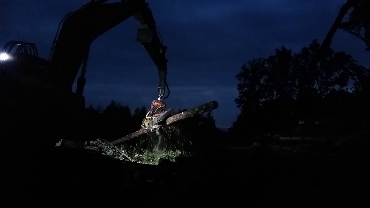 Komatsu Baggerharvester mit Woody 60 in Reichraming