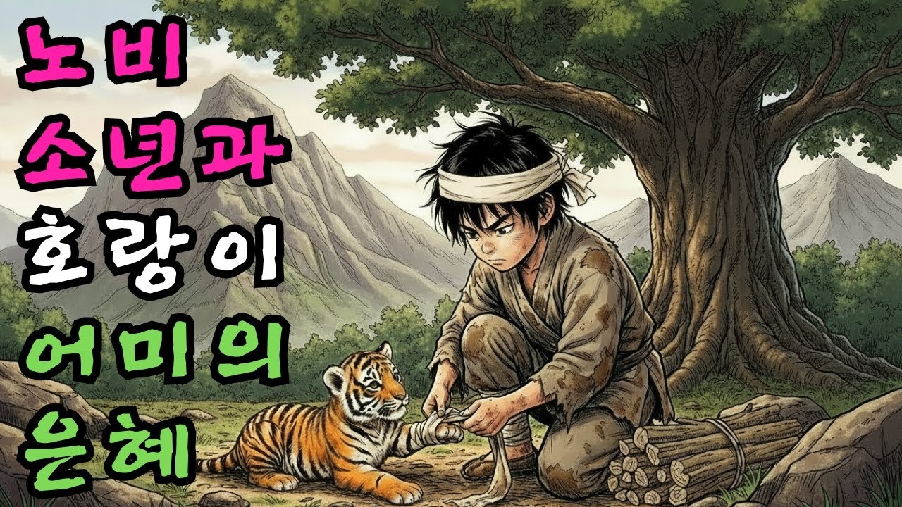 깊은 산속에서 자신의 옷자락을 찢어 상처 입은 새끼 호랑이를 치료해준 소년에게 찾아온 기적 같은 보은 | 한국전래동화 감동실화