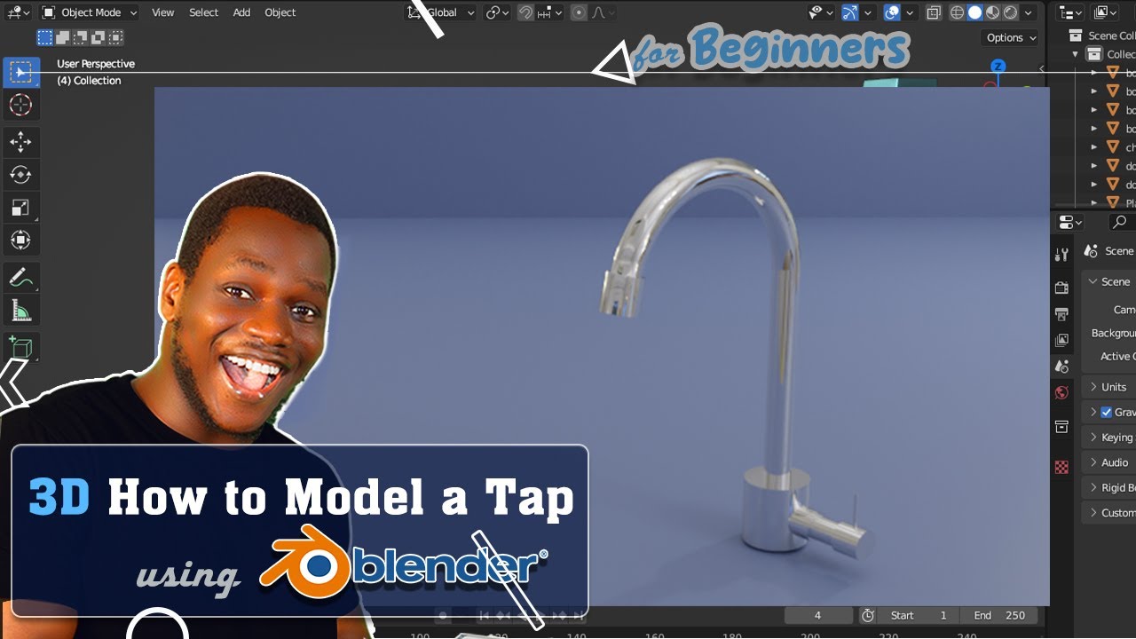 3D Blender | How to Model a Sink Tap using Blender