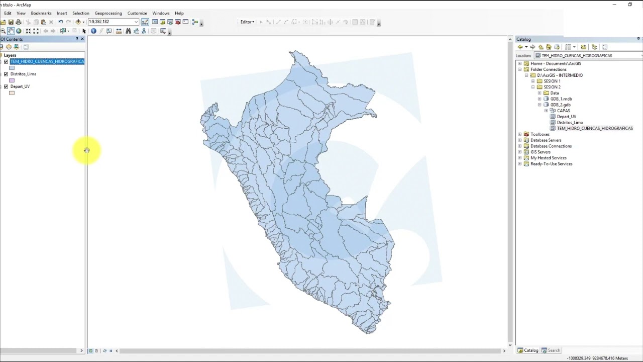 IMPORTAR DATOS A UNA GDB EN ARCGIS