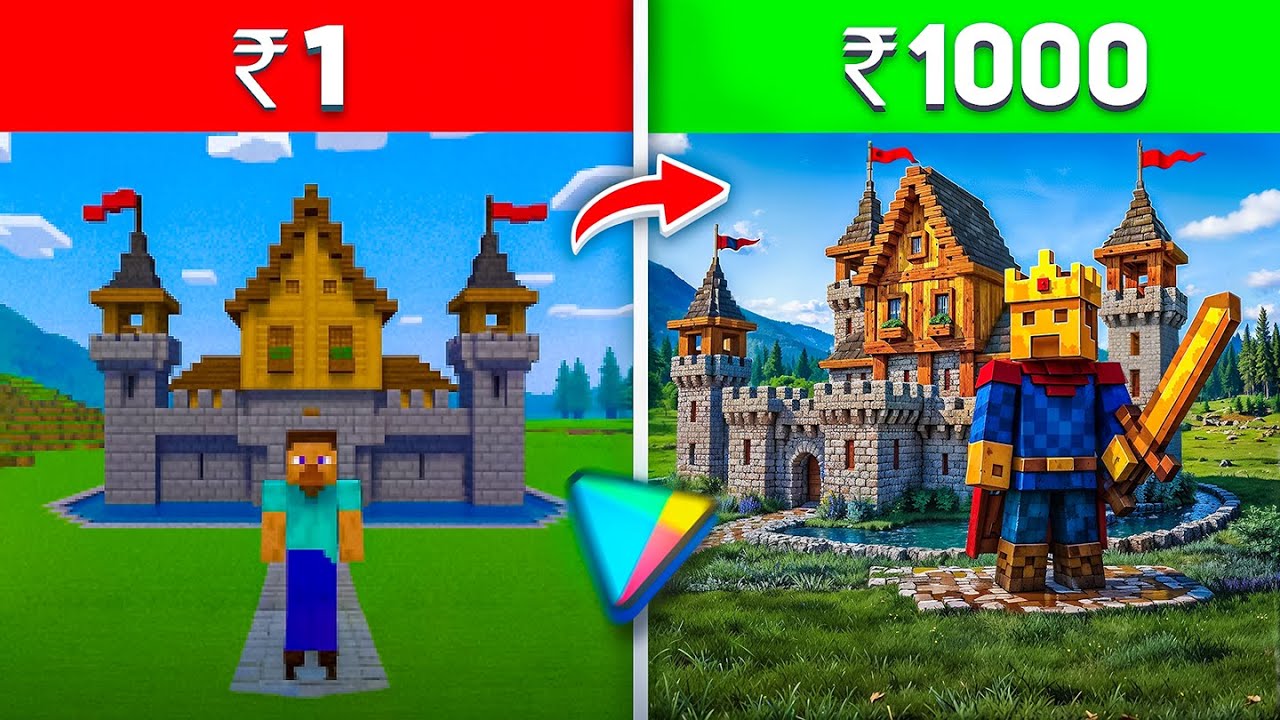 ₹1 VS ₹10000 Games on Playstore!
