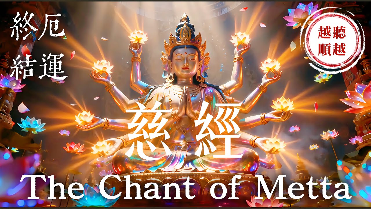 只需聽八分鐘《慈經》生活從此充滿被愛⚠️注意：吸引源源不絕的好運與貴人 100%有效 | 一切美好即將加速發生在你身上｜吸引力法則，佛教音樂，冥想音樂，能量音樂，顯化，正念冥想