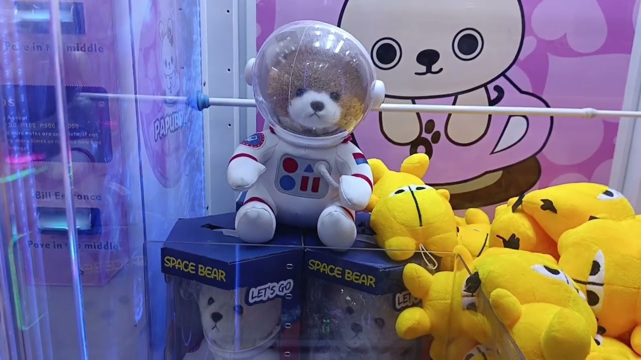 satisfying win at clawmachine games space bear