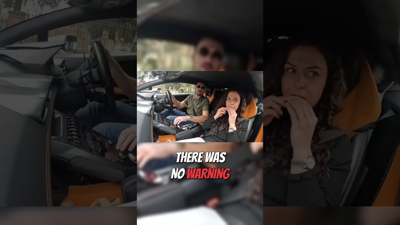Unexpected Roadblock: My Lamborghini Adventure #shorts