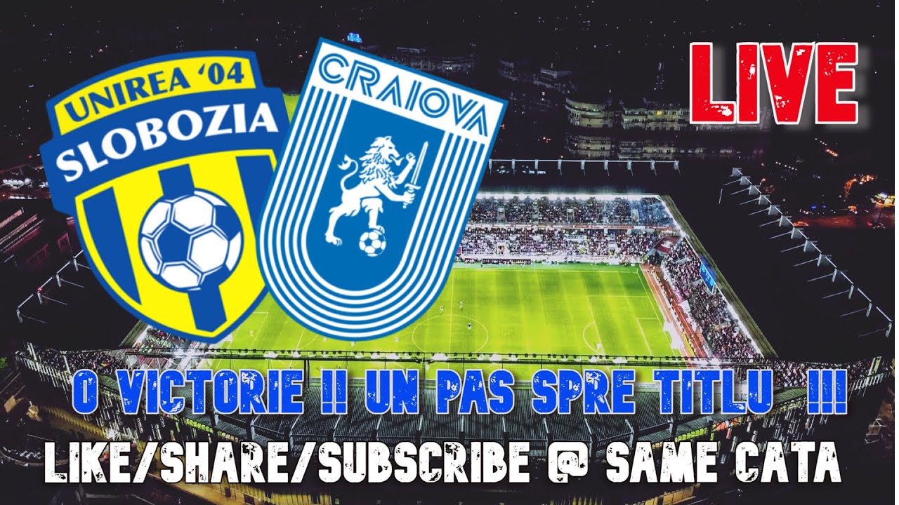 LIVE 🔴 U SLOBOZIA  -  CSU CRAIOVA  🔴 #SUPERLIGA  #ROMANIEI   #MECIURILIVEAUDIO