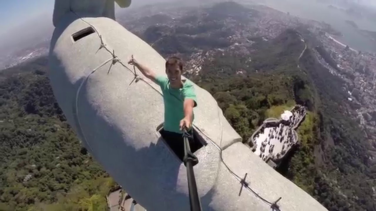 View from the top of Christ the Redeemer statue in Rio De Janeiro and inside