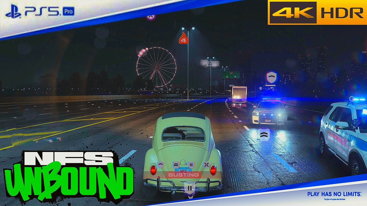 (PS5 PRO) Police Attack on NFS Unbound 4K 60FPS HDR Gameplay 