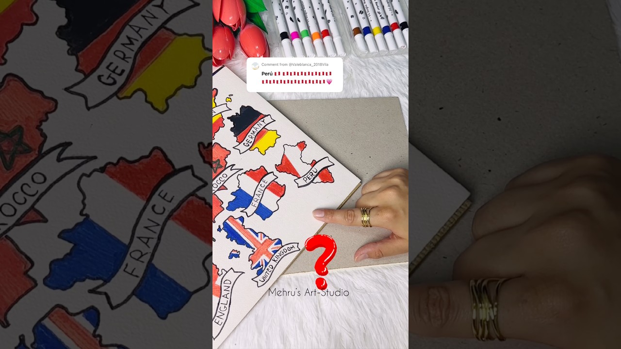 Peru 🇵🇪 Flag map 😍😍#shorts #easydrawing