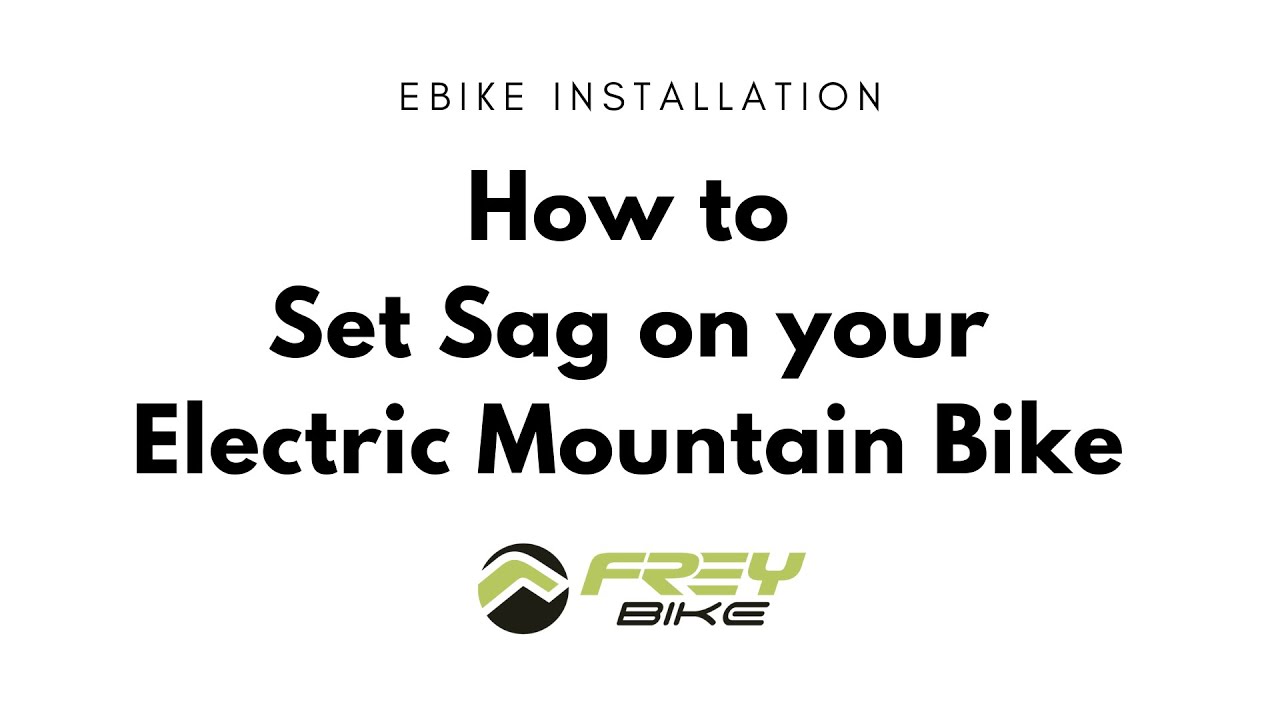 #emtb #emtblife  How to set Sag on your Electric Mountain Bike? | From Frey Bike
