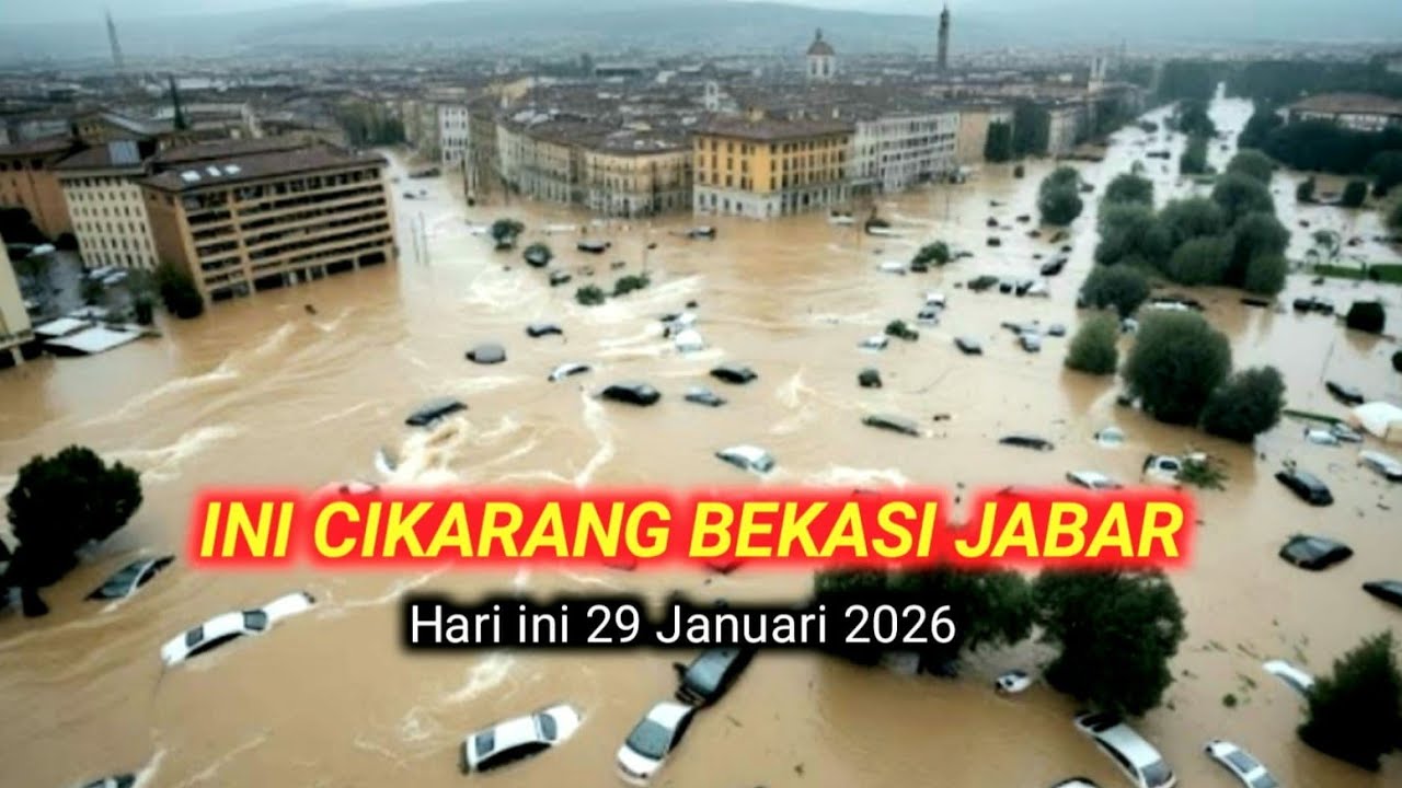 KALI CBL JEBOL..! BANJIR CIKARANG BEKASI MELUAS