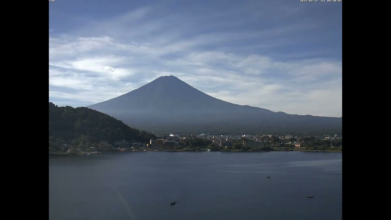 FUJIYAMA03 TIMELAPSE 9 2025 kawaguchiko mirror fuji 富士山ライブカメラのタイムラプス 河口湖逆さ富士