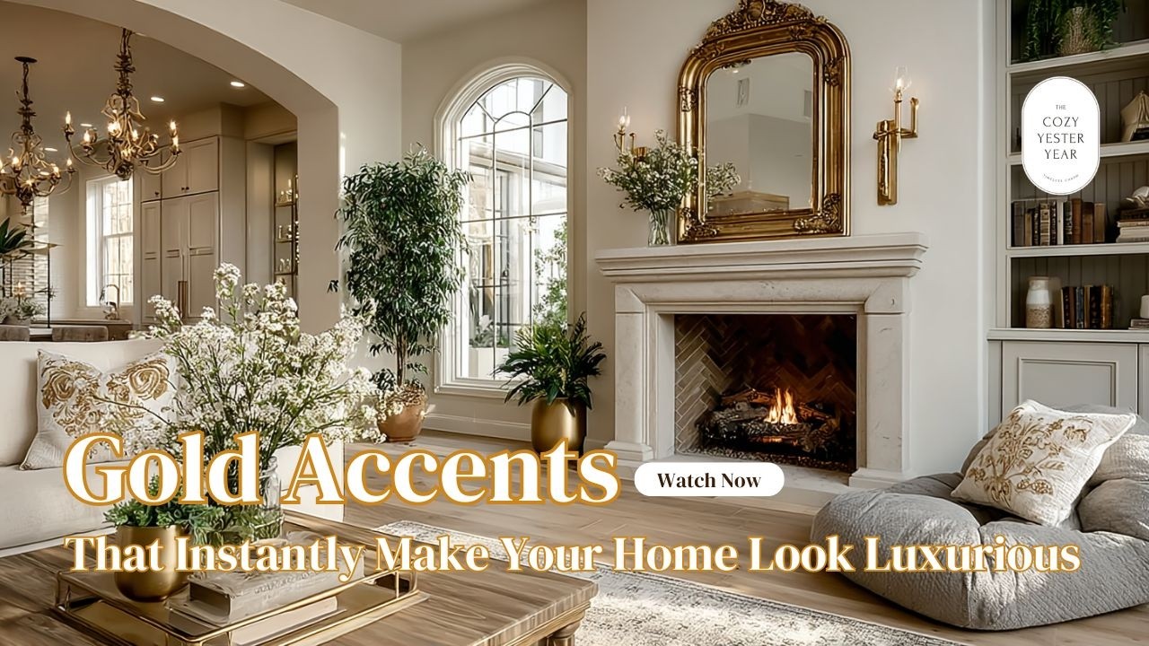 Gold Accents That Instantly Make Your Home Look Luxurious ✨