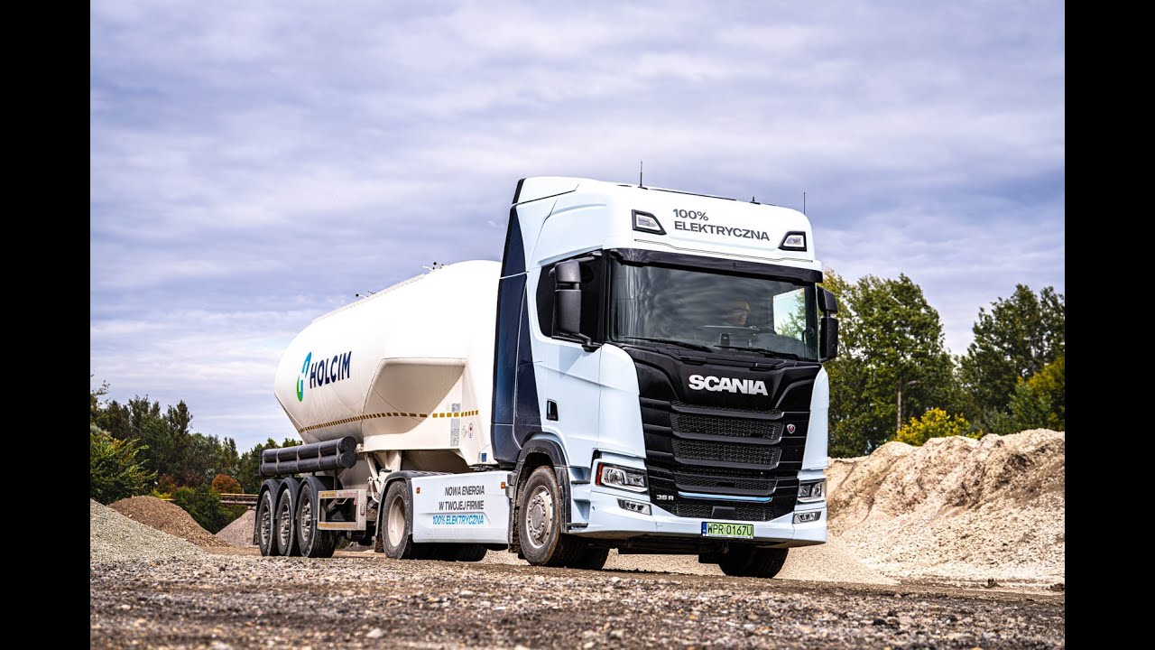 Elektryczna Scania na testach w Holcim