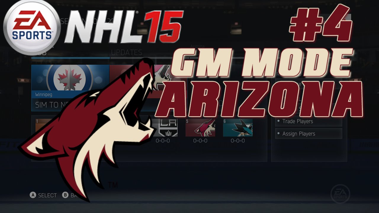 NHL 15: GM Mode Commentary - Arizona ep. 4 