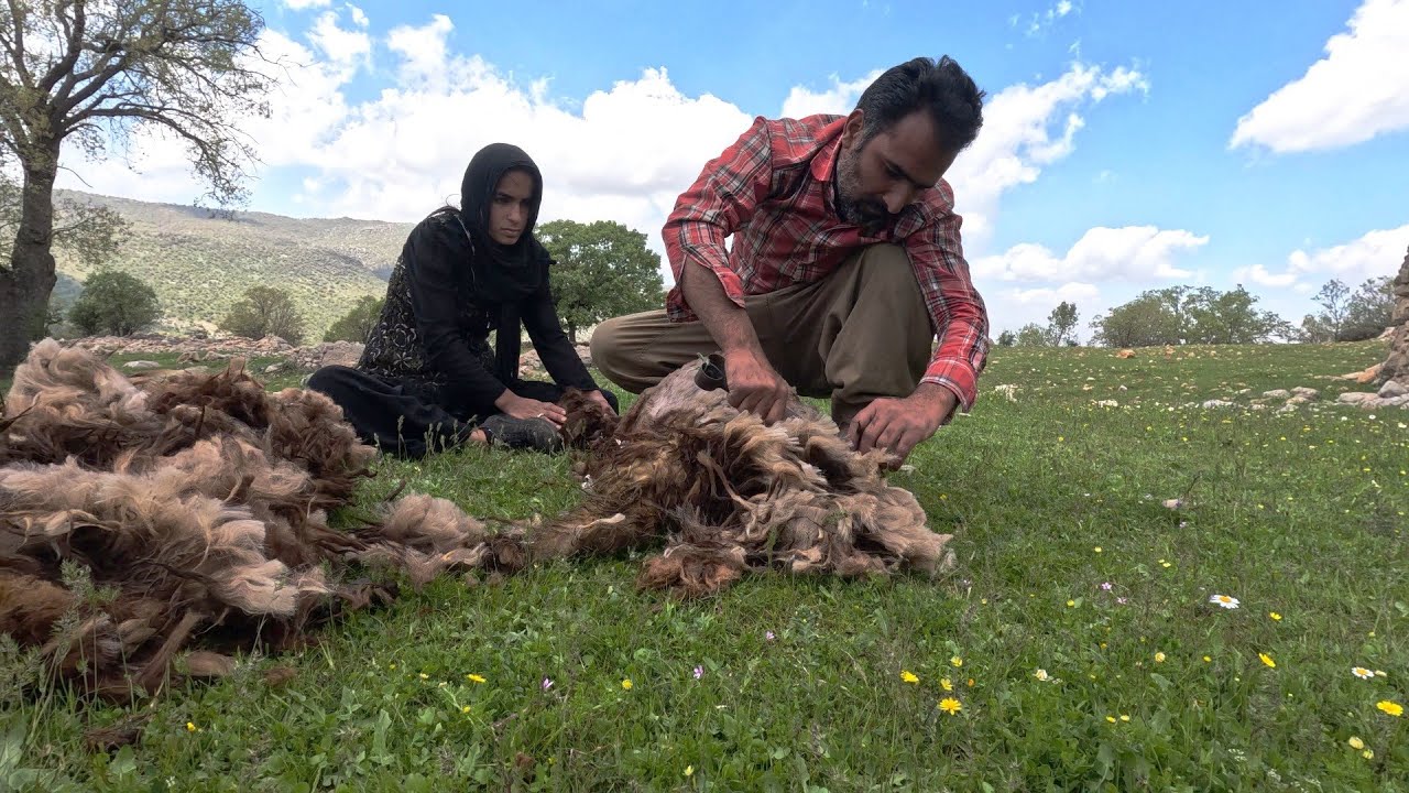 Iranian Nomadic Couple In Mountain _ Nomadic & Village Lifestyle Of Iran