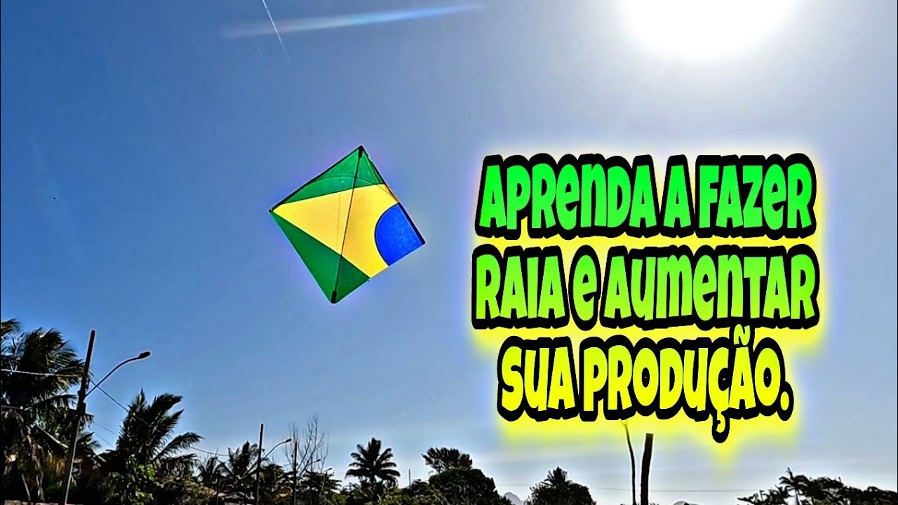 Aprenda a fazer raia 50 X 50 . Medidas de pipa usada por competidores.  #pipa #comofazer #aprender