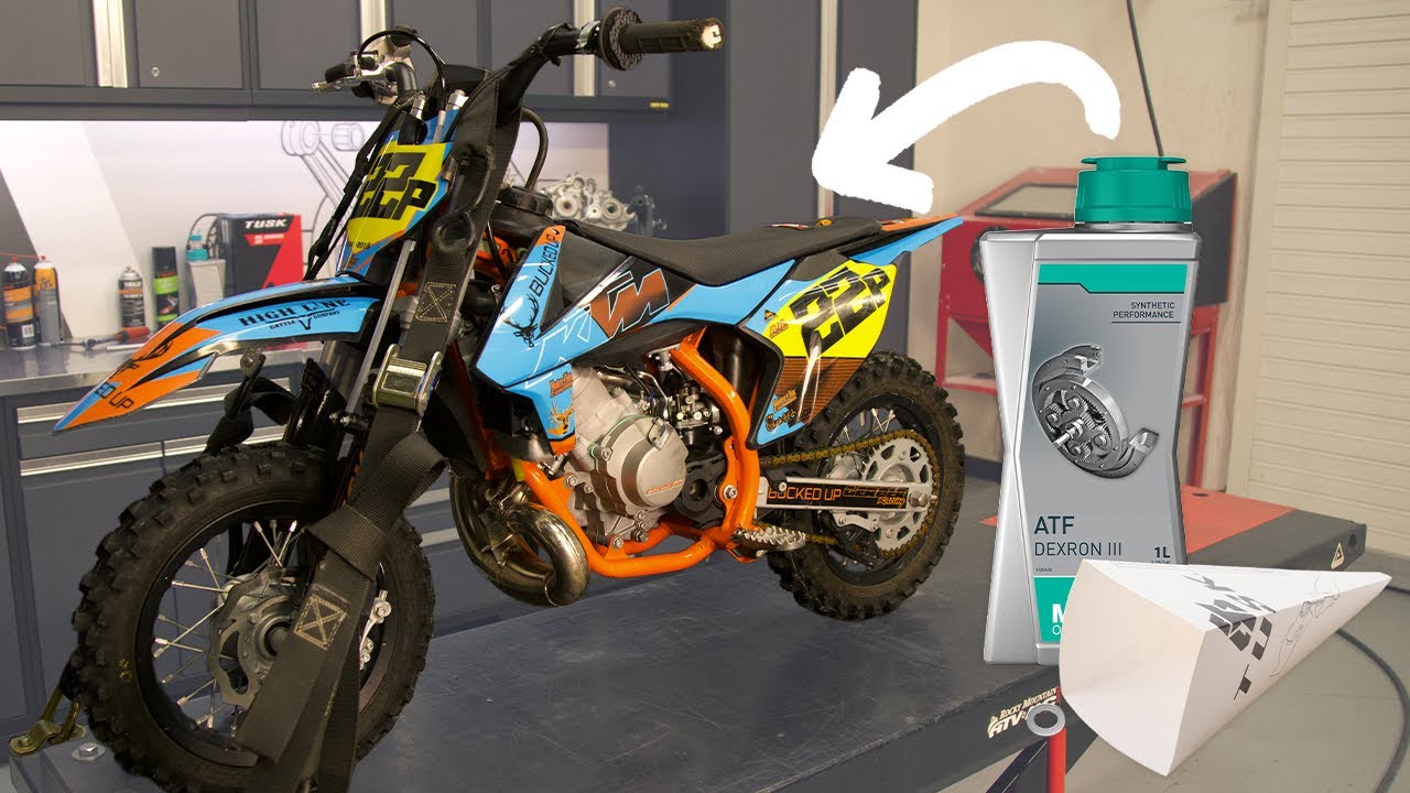 How To Change the Transmission Oil on KTM/Husqvarna/GASGAS 50cc Motorcycle