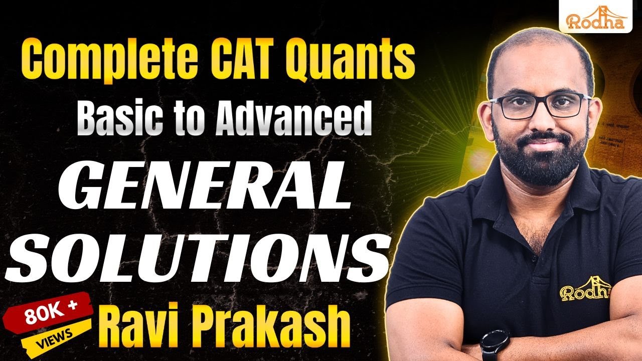 Functions - 4: General Solutions Of Functions | Algebra for CAT 2026 | Ravi Prakash Rodha