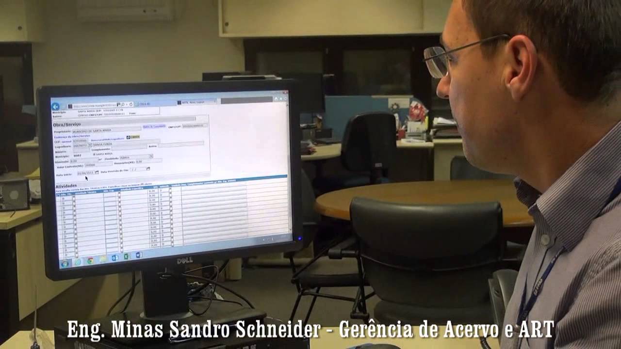 Preenchimento da Anotação de Responsabilidade Técnica (ART)