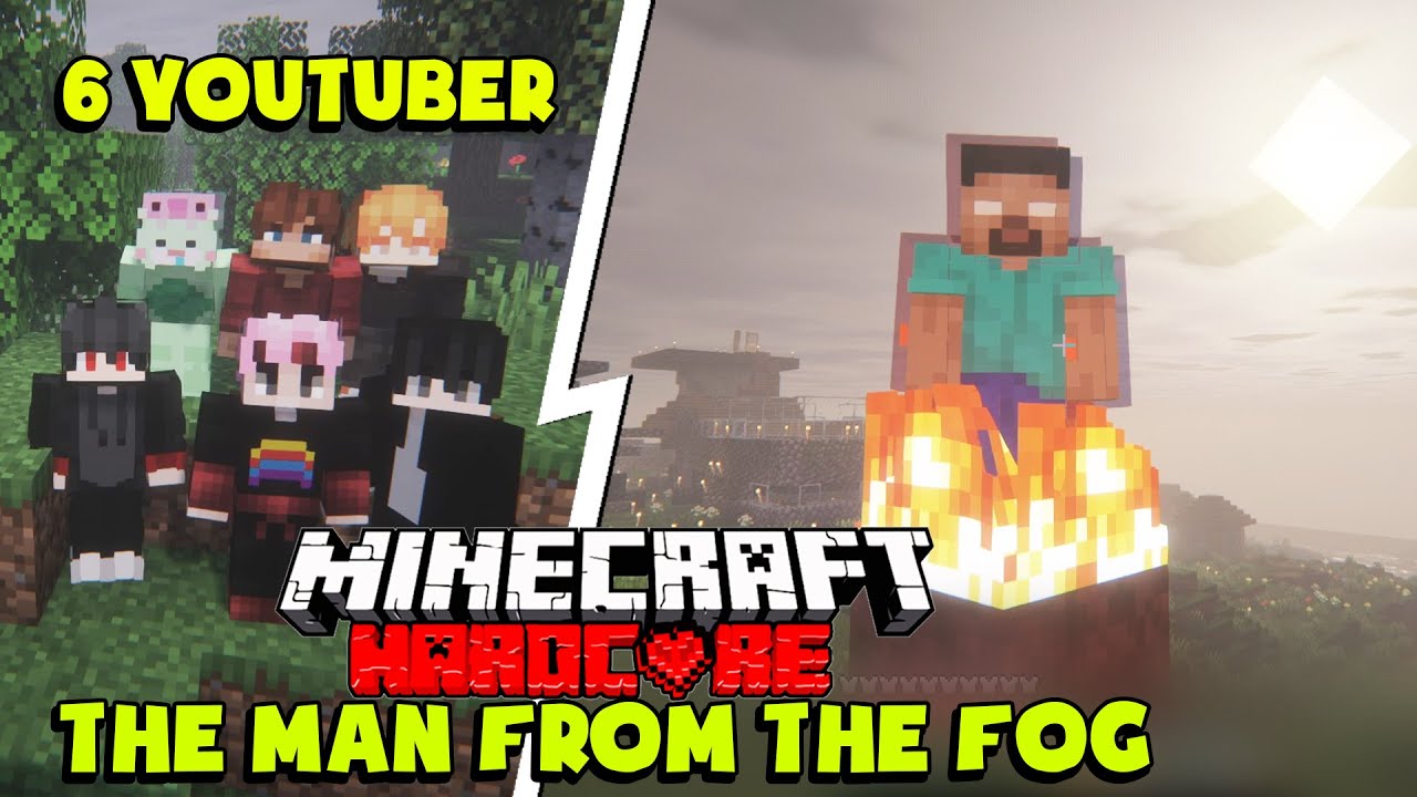 KiraMC Tóm Tắt 100 Ngày Minecraft The Man From The Fog Sinh Tồn Cùng Đám Bạn Thân Siêu Báo !!