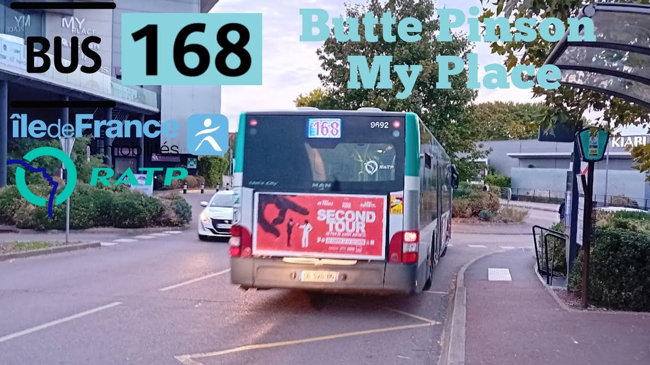 Bus 168 Ratp man lion's city Le Trajet Entre Butte Pinson➡️My Place
