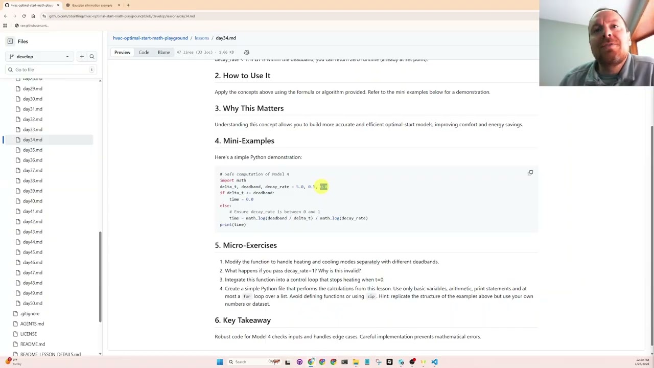 Day 34 & 35: Coding Model 4 Safely + Full Optimal Start Model Review (0, 1, 2, 4)
