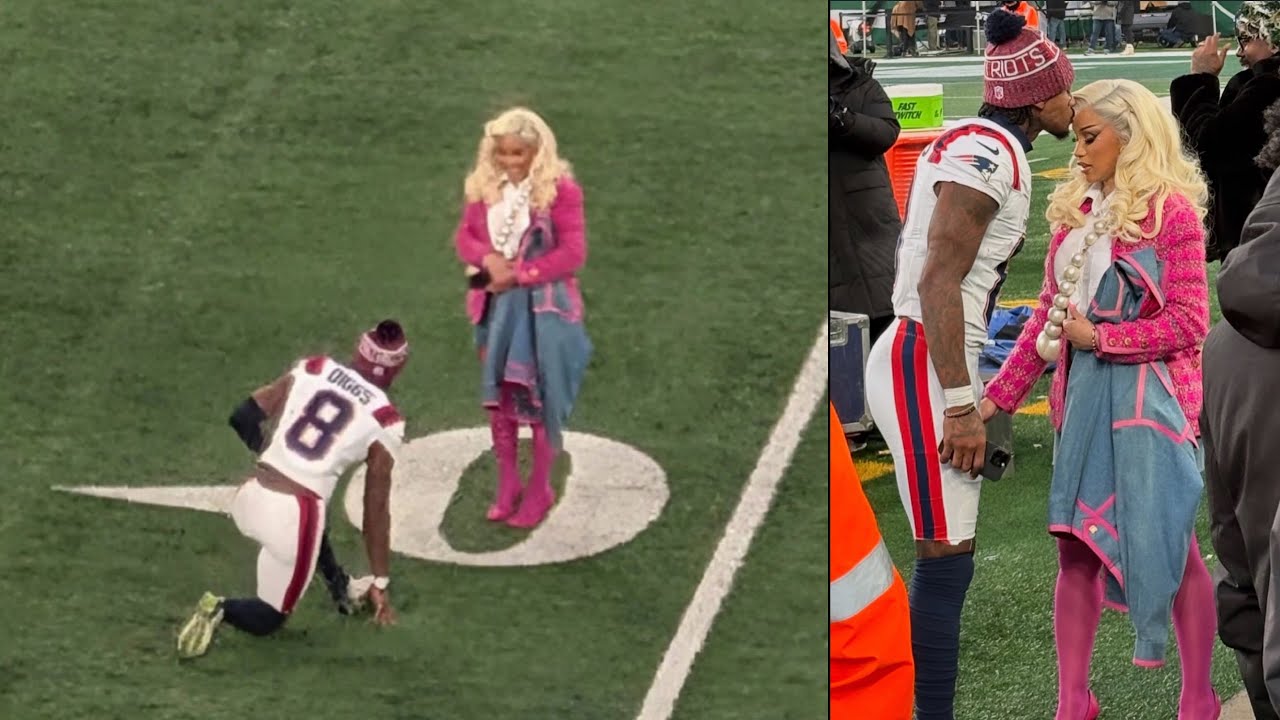 Stefon Diggs Proposing to Cardi B…