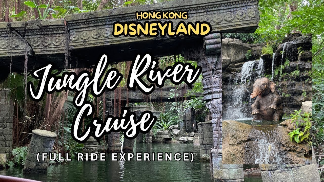 jungle river cruise at Hong Kong Disneyland – full ride experience 