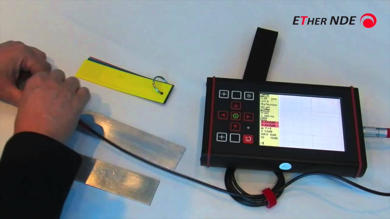 Eddy Current NDT Sub Surface Flaw Detection Demonstration