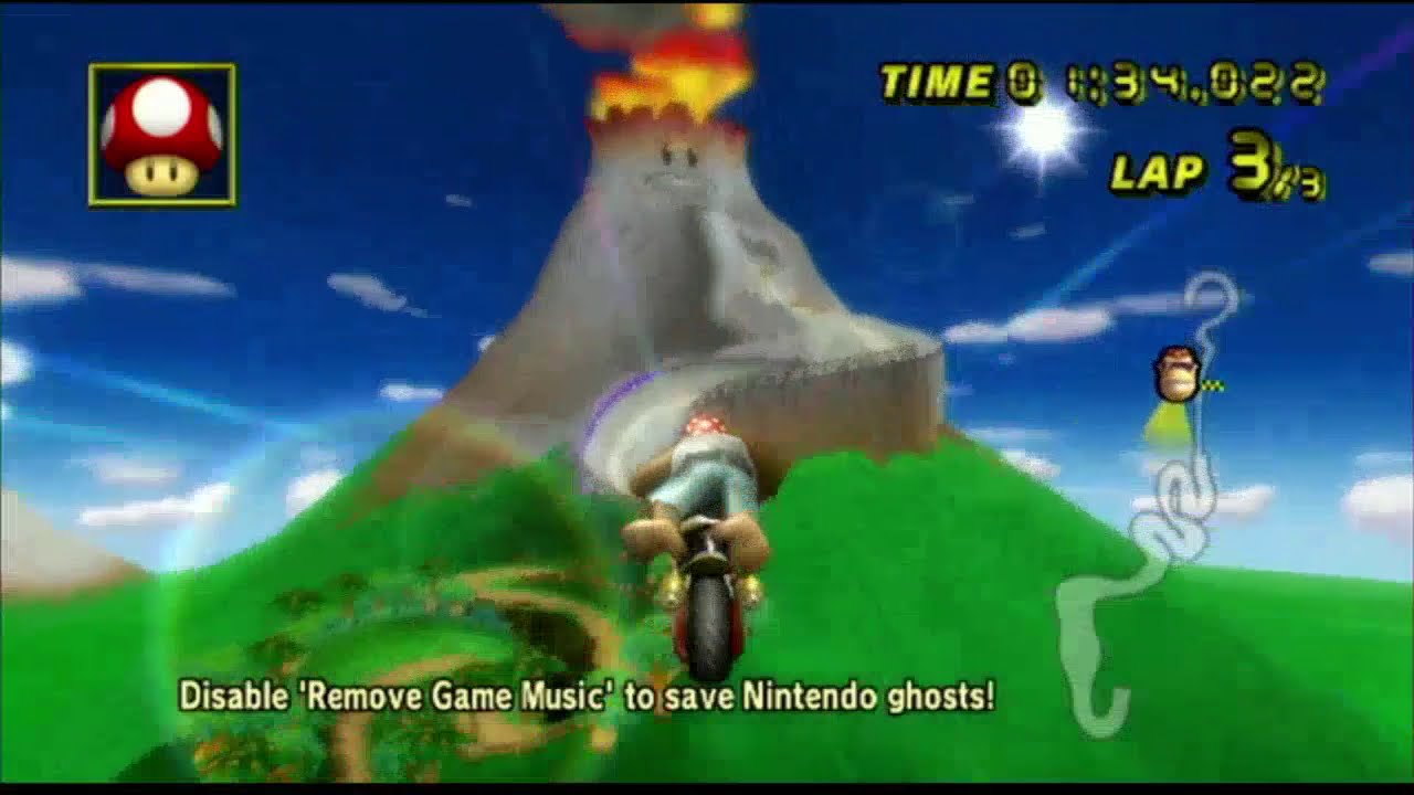【MKW】DK mountain 2:06.995 (Flame runner）