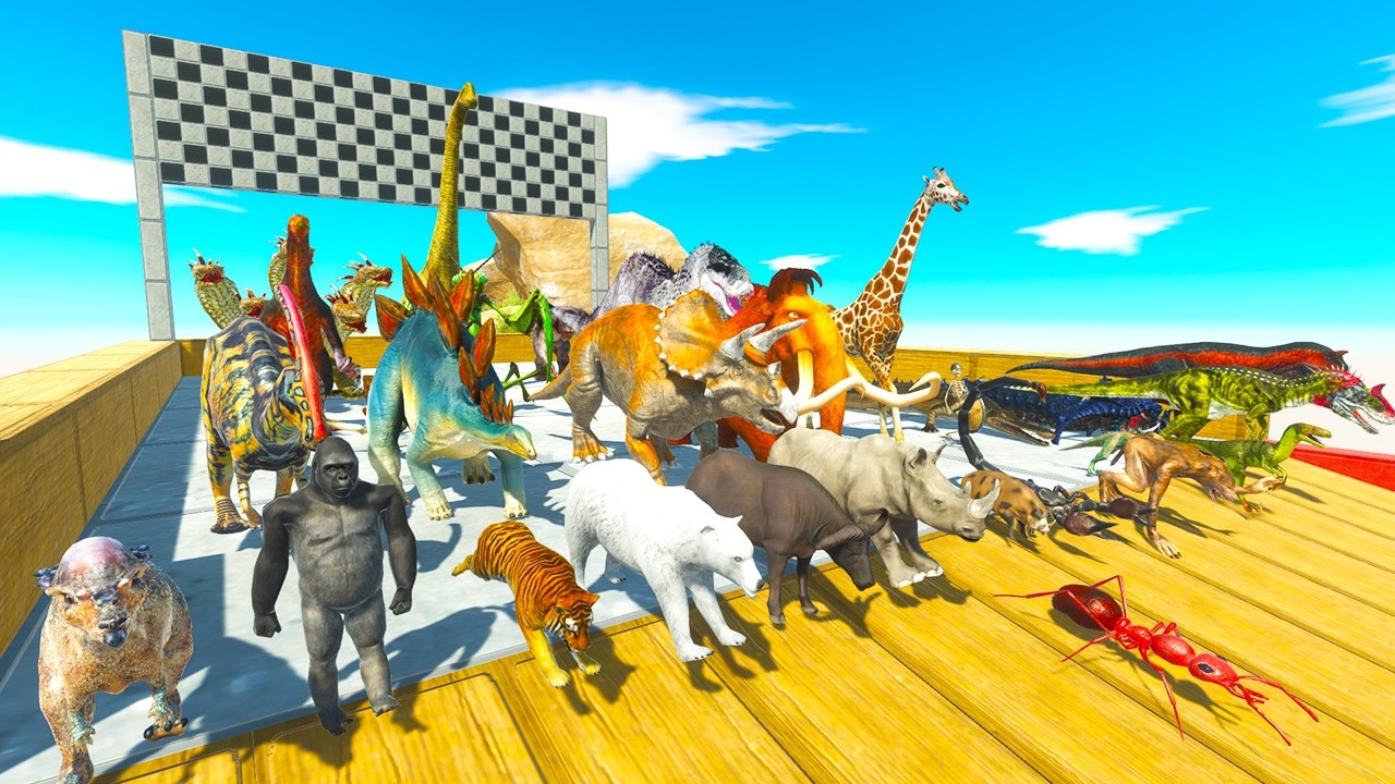 Speed Race Championship | Overcome Challenges in Jurassic World - Animal Revolt Battle Simulator