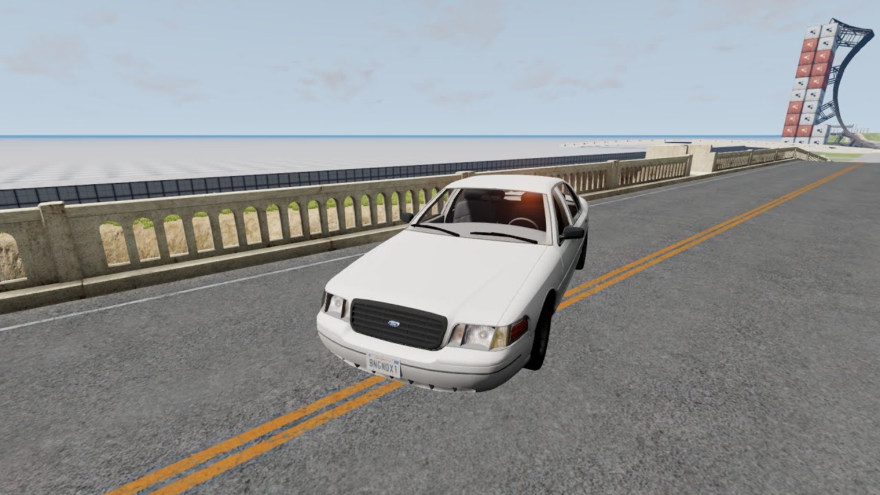 BeamNG Drive 1999 Ford Crown Victoria Crash Testing #13