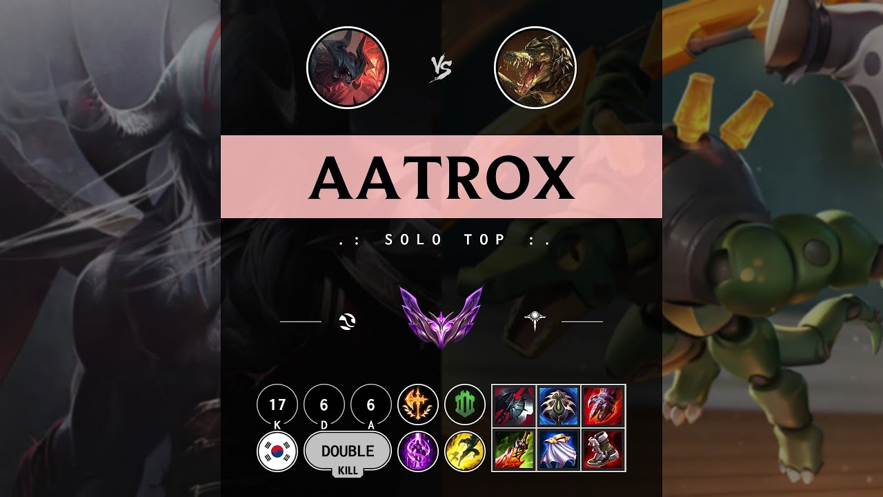 Aatrox Top vs Renekton - KR Master Patch 14.10
