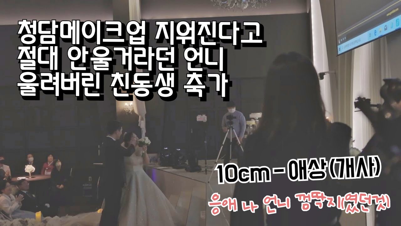 '10cm-애상'을 개사해서 축가를 불러보았다 (feat.자급자족 엔딩)