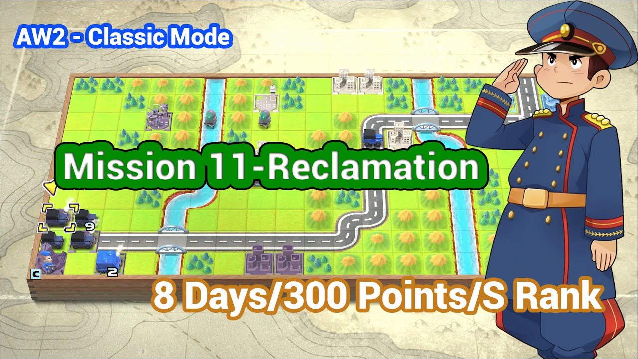 AW2 - Mission 11 Reclamation Colin - Classic Campaign | Advance War 1+2 Re-boot Camp