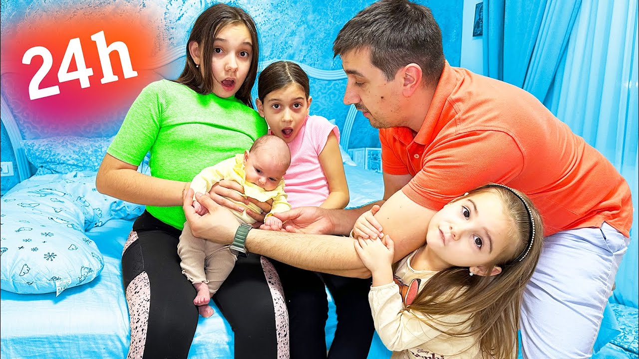⏰ 24 de ore cu ARIANA 👶Partea a 2-a 🙀 MARA, TEO și BRI  Rămân SINGURE Acasă 🏡