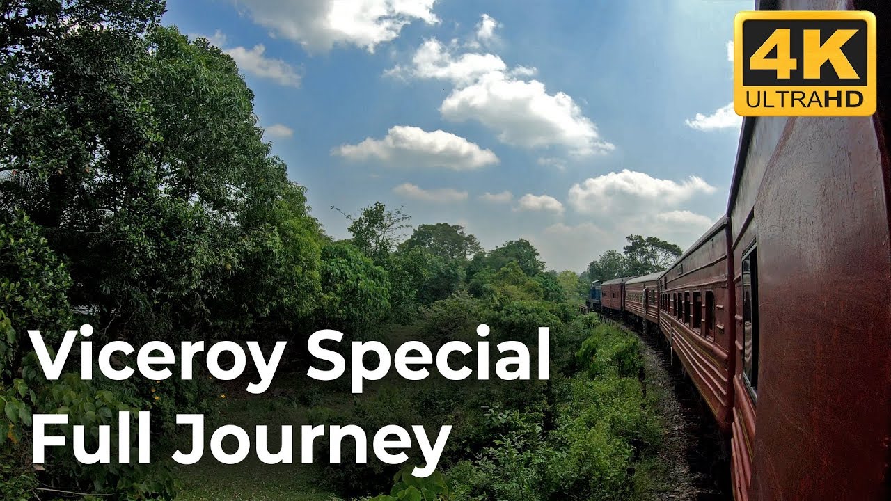 Sri Lanka Railways Viceroy Special Full Journey to Avissawella - 4K Ultra HD
