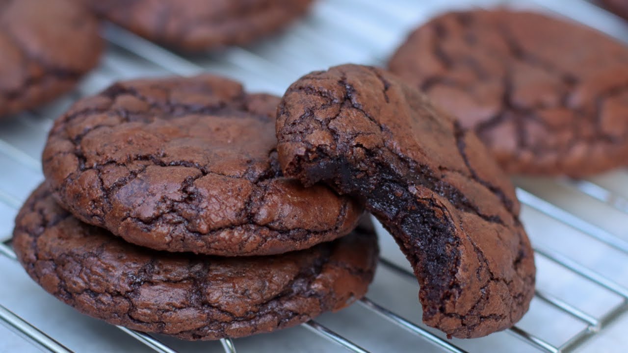 Печенье-брауни с жевательными ингредиентами 🍫 #брауни #печенье-брауни