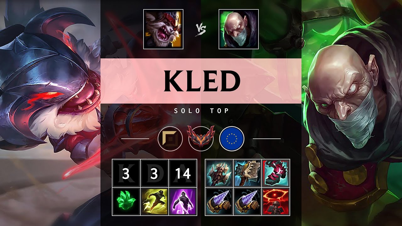 Kled Top vs Singed - EUW Grandmaster Patch 25.16