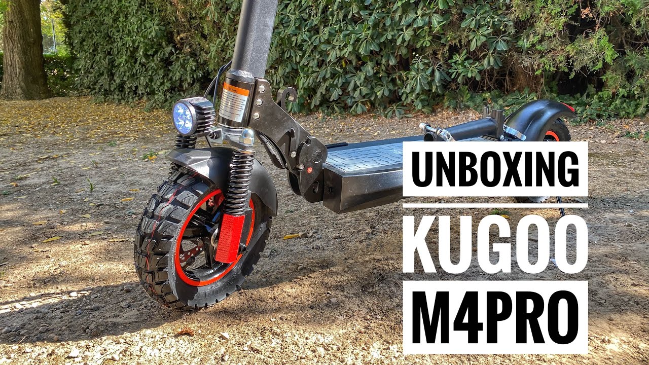 Unboxing et présentation de la Kugoo M4 Pro (trottinette compacte)