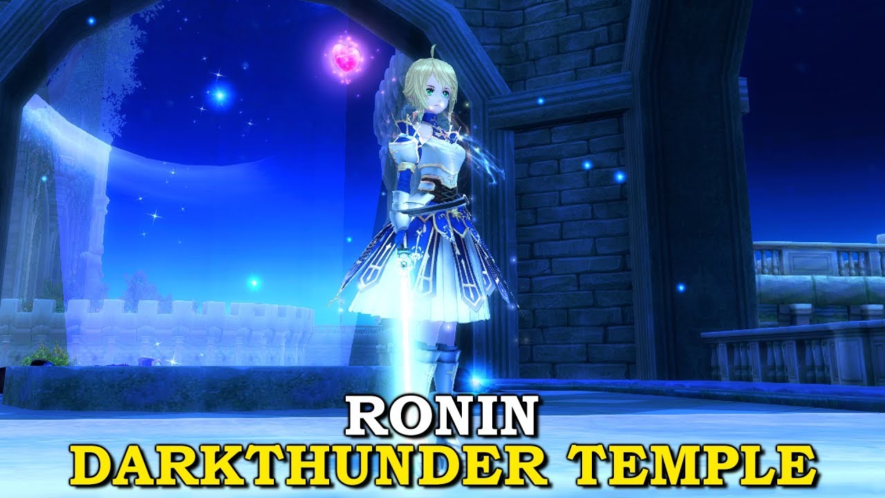 SaberAK Ronin Darkthunder Temple of Fatima Solo (+20 80 gears) Aura Kingdom