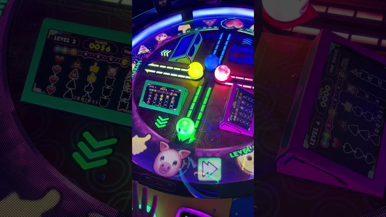 80 tickets on Emoji Frenzy arcade game #shorts #arcade