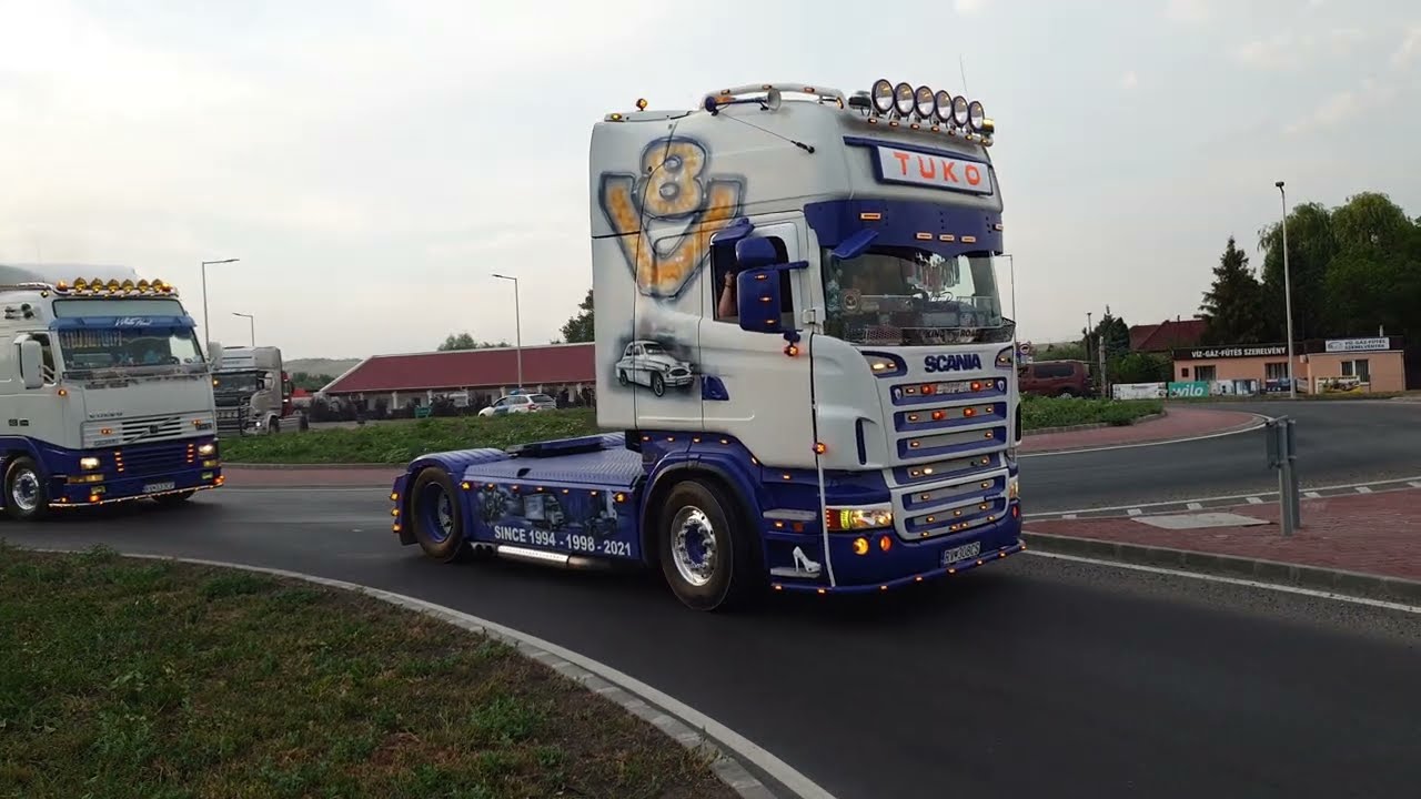 II. Vadnai Kamionos Találkozó 2022 - Felvonulás Kazincbarcikán
