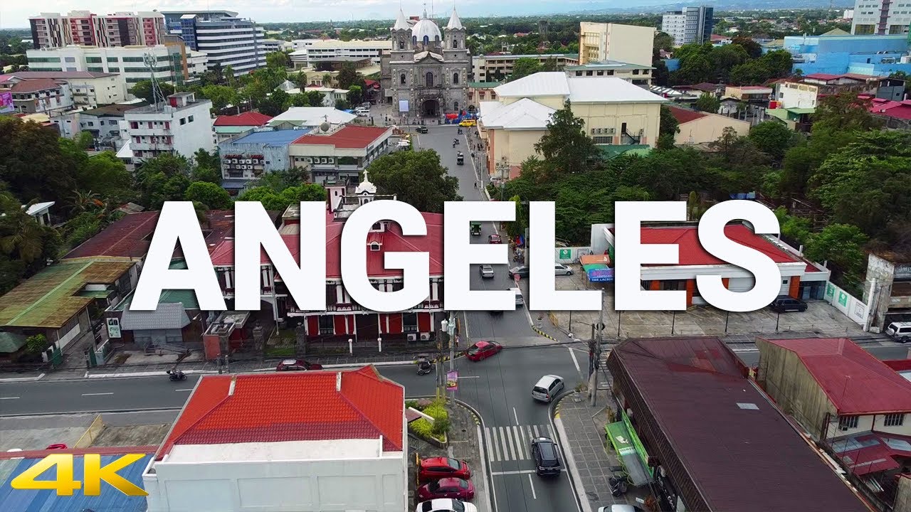 ANGELES CITY Downtown | Drone Shot | Aerial View | Santo Rosario | Pampanga